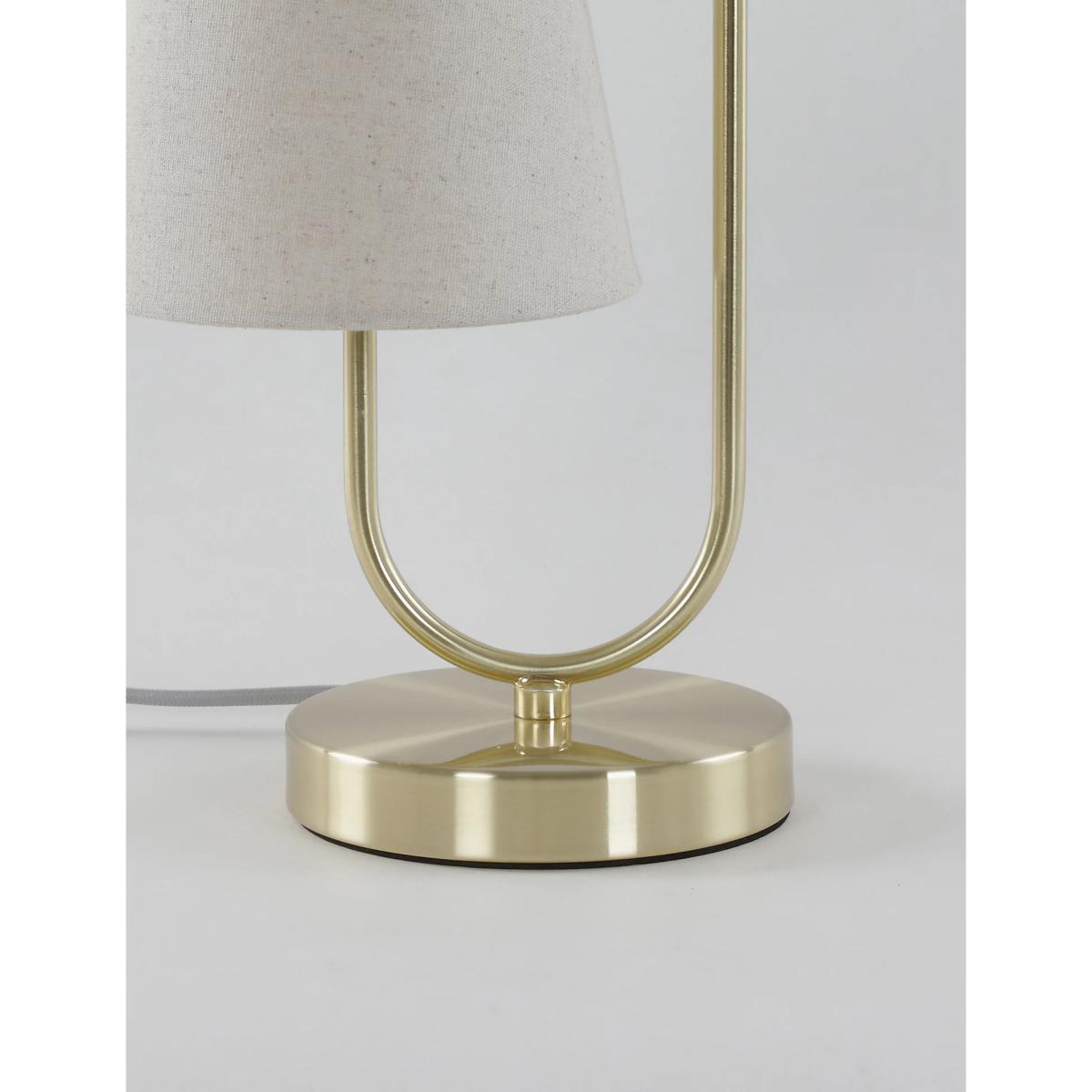 M&S 2 Shade Metal Table Lamp - Polished Brass, Polished Brass – image 6