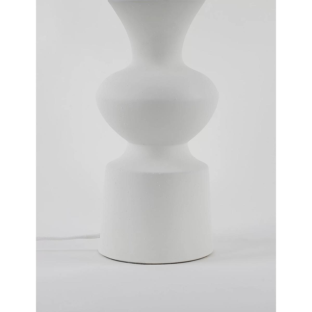 M&S Arlo Ceramic Table Lamp - White, White – image 4