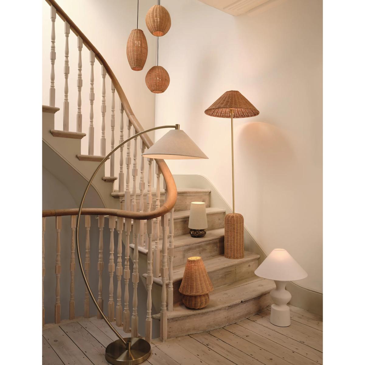 M&S Arlo Ceramic Table Lamp - White, White – image 5