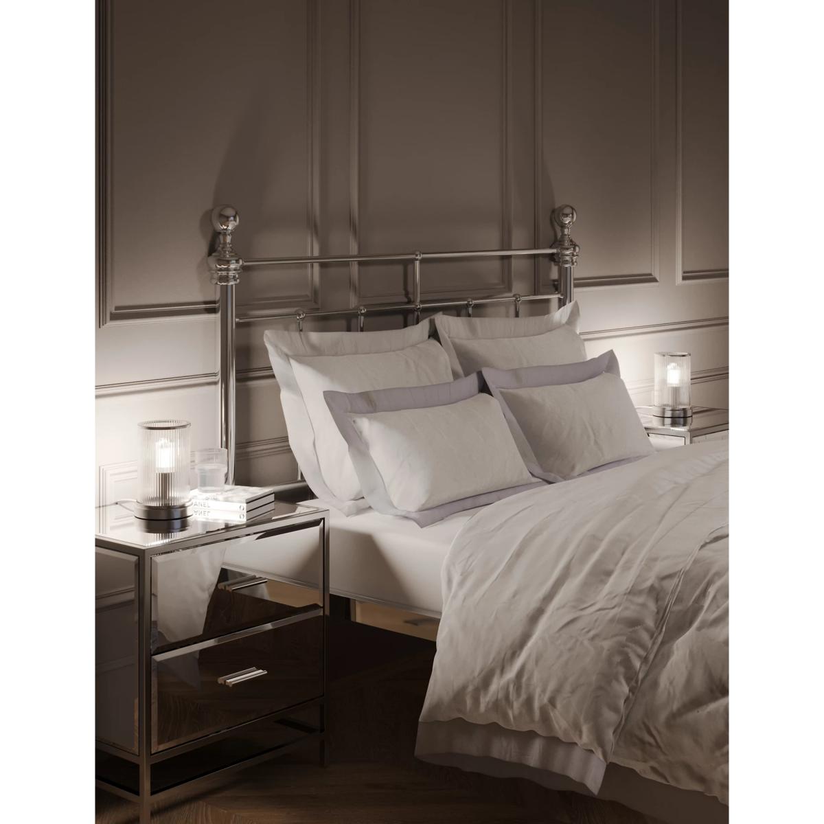 M&S Set of 2 Monroe Table Lamps - Silver, Silver,Polished Brass – image 2
