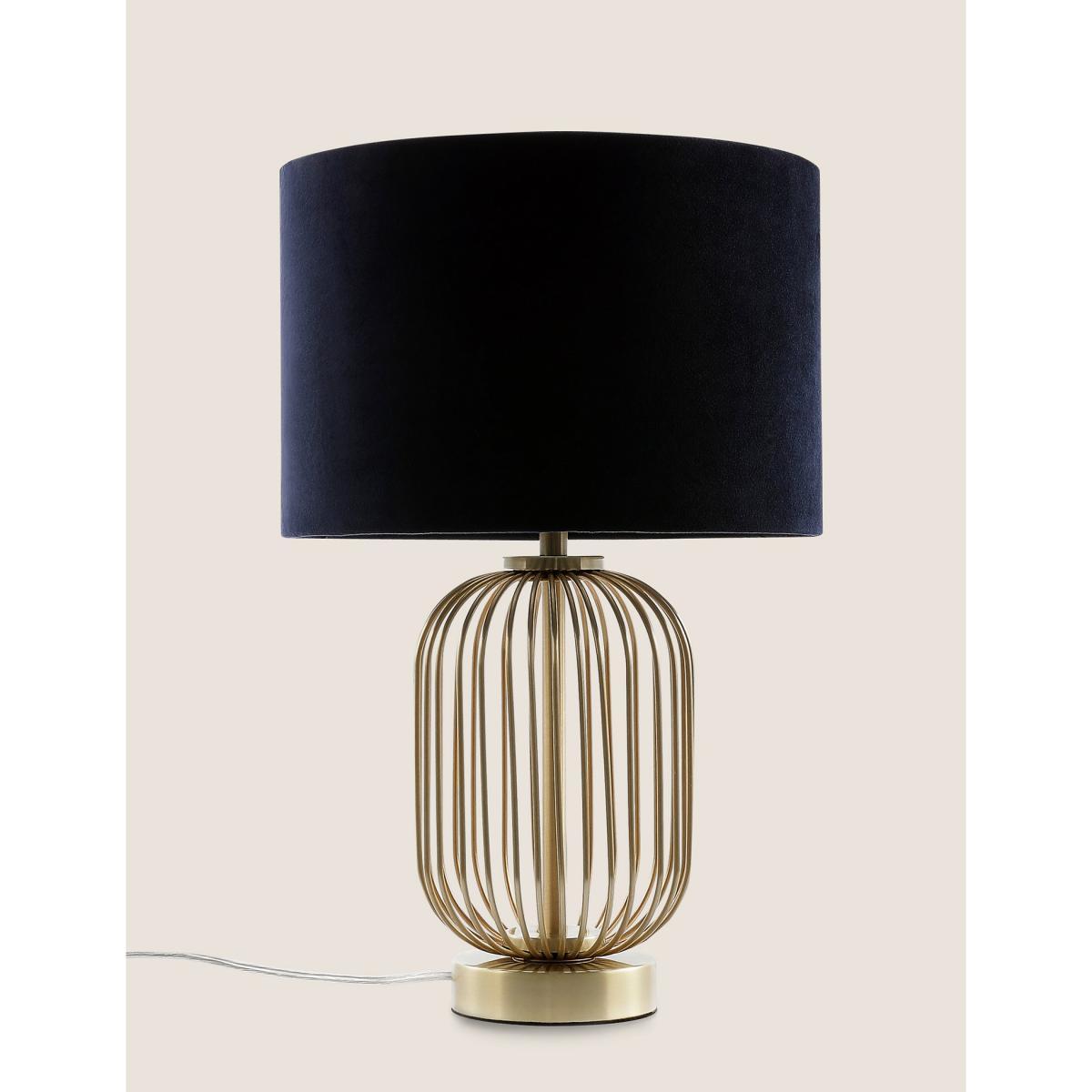M&S Madrid Curved Table Lamp - Antique Brass, Silver Mix,Antique Brass,Black – image 2
