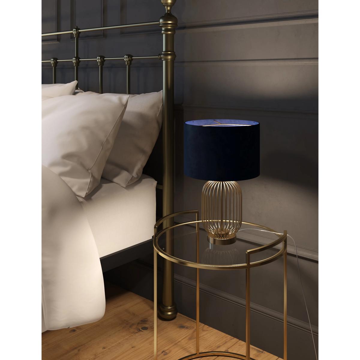 M&S Madrid Curved Table Lamp - Antique Brass, Silver Mix,Antique Brass,Black – image 3