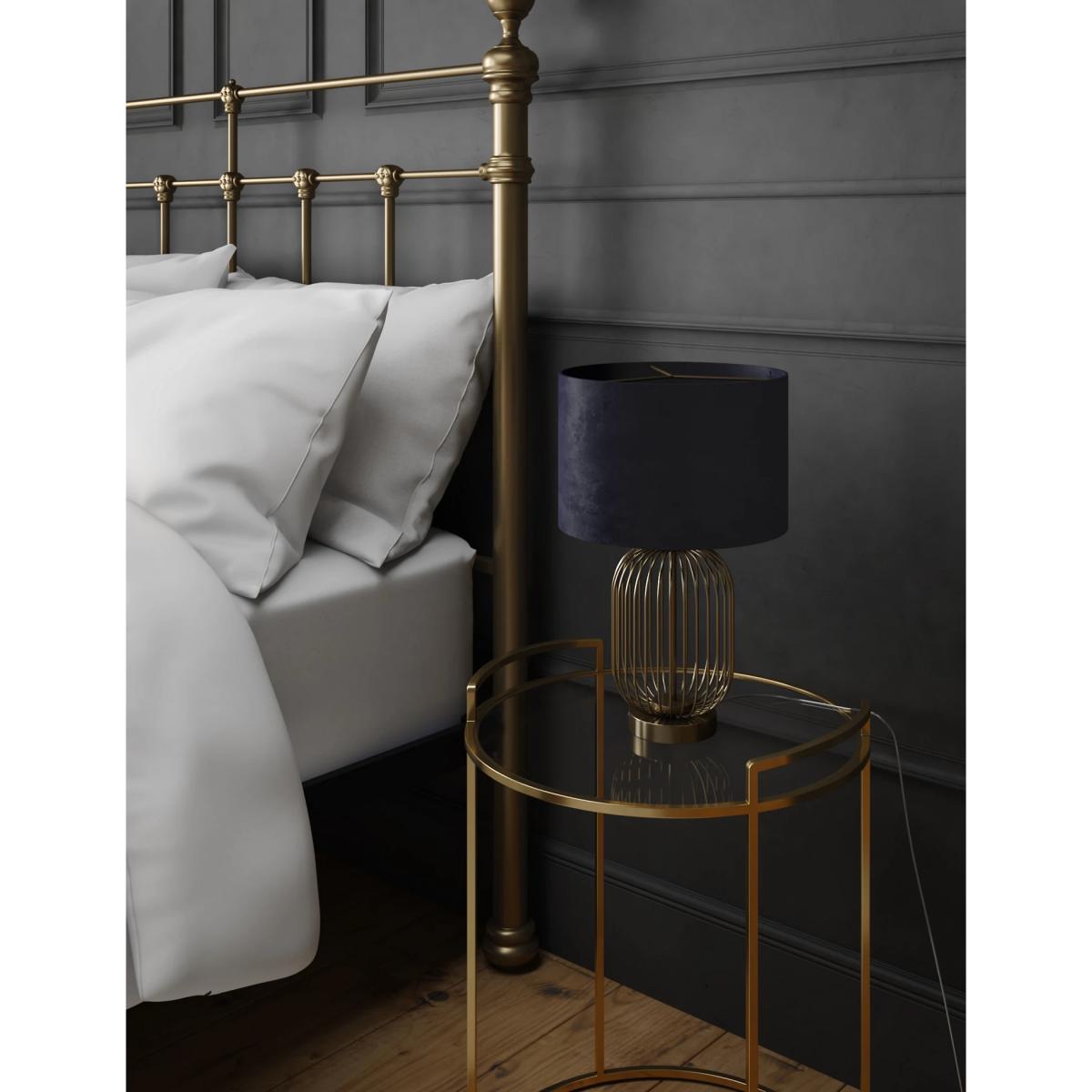 M&S Madrid Curved Table Lamp - Antique Brass, Silver Mix,Antique Brass,Black – image 4