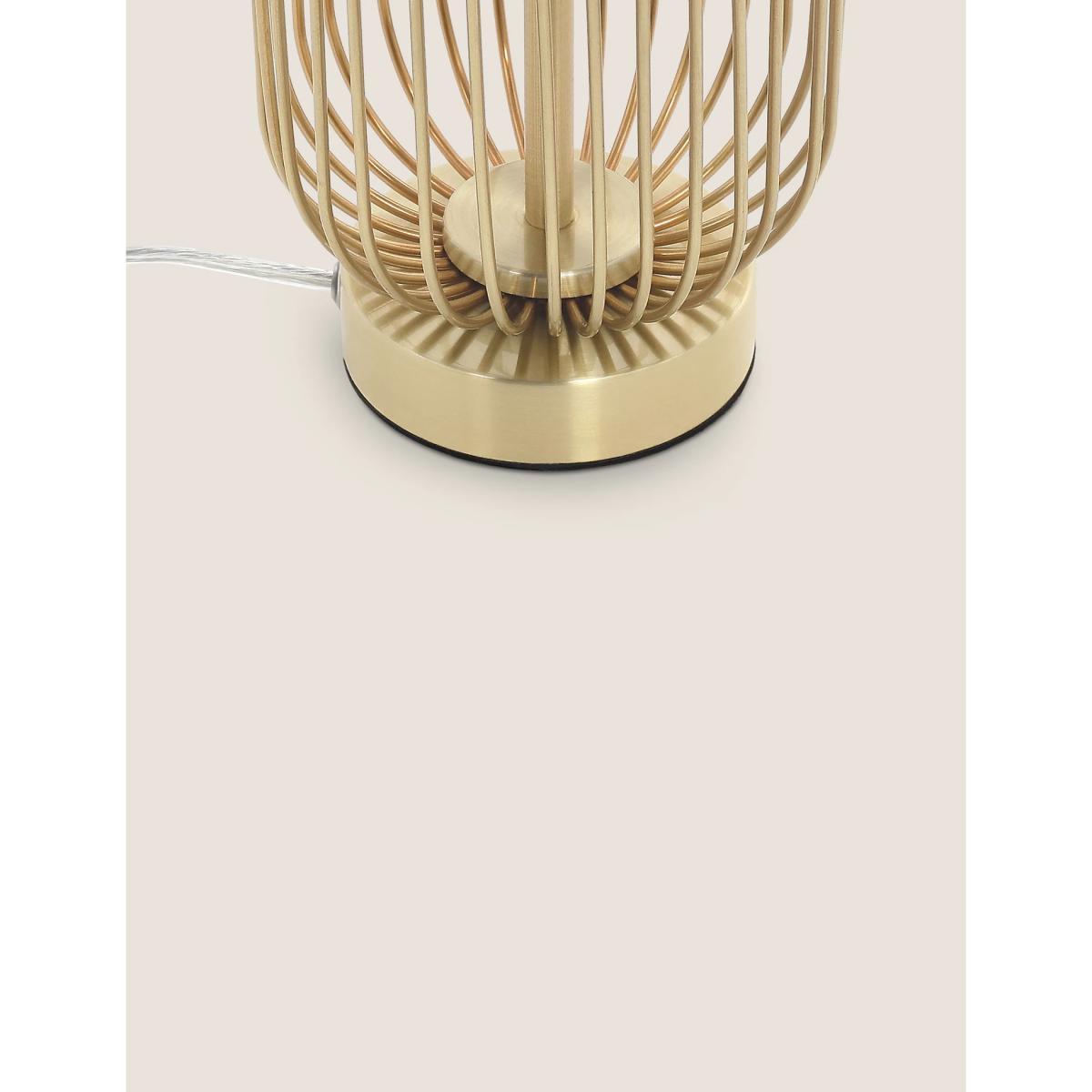 M&S Madrid Curved Table Lamp - Antique Brass, Silver Mix,Antique Brass,Black – image 5