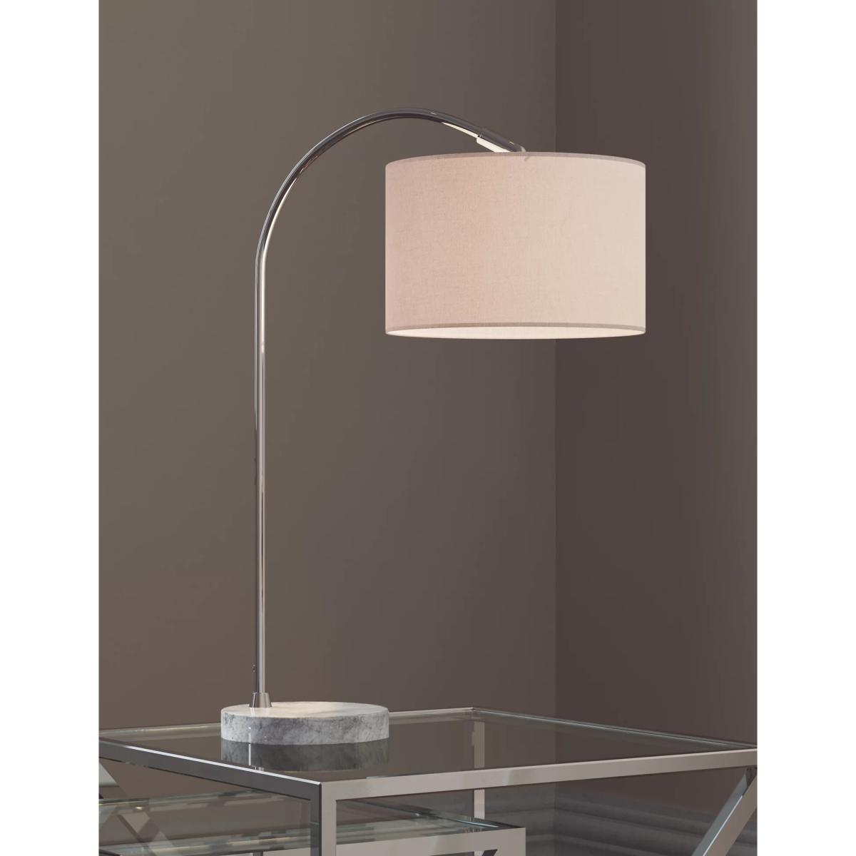 M&S Freya Curved Table Lamp - Silver Mix, Silver Mix – image 2