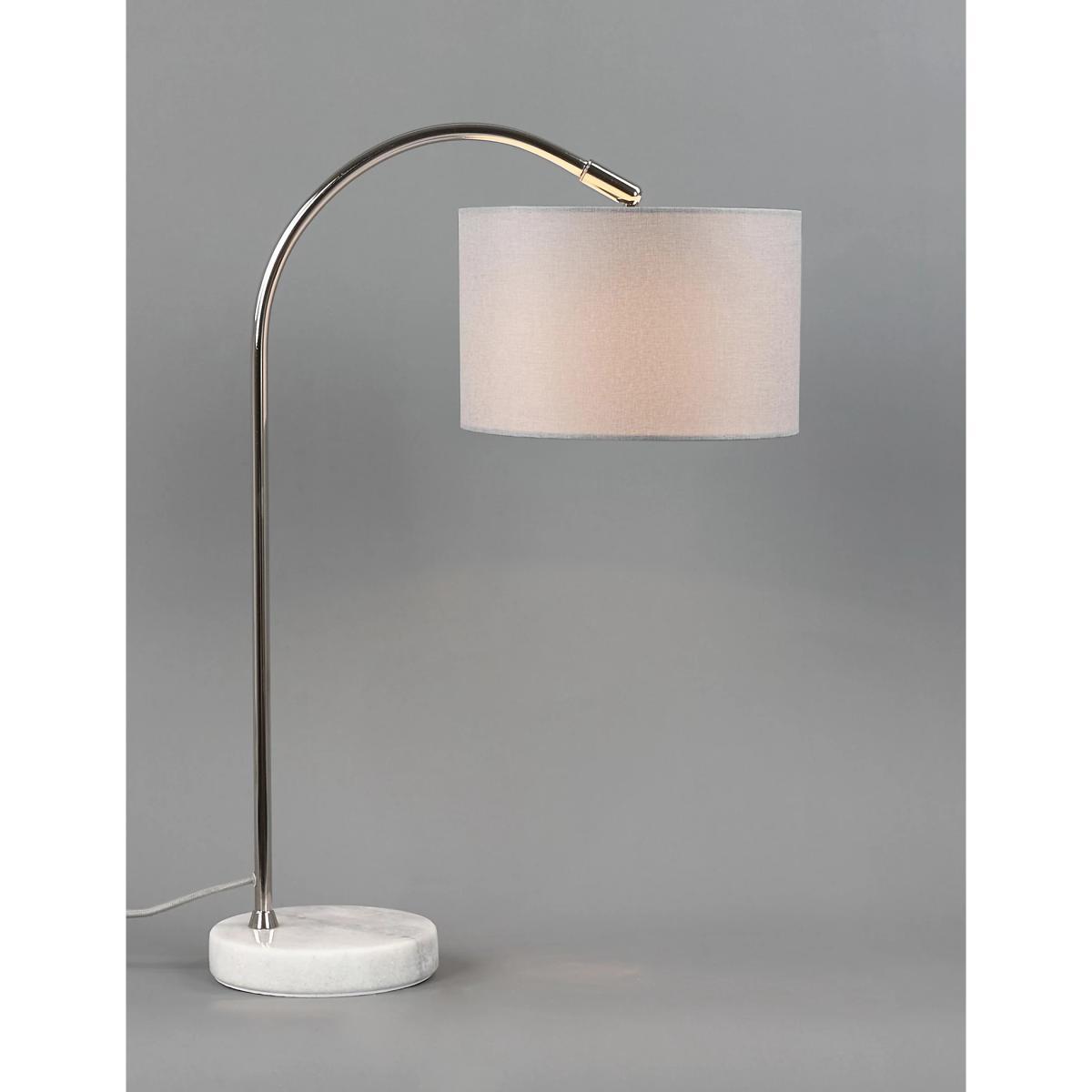 M&S Freya Curved Table Lamp - Silver Mix, Silver Mix – image 6