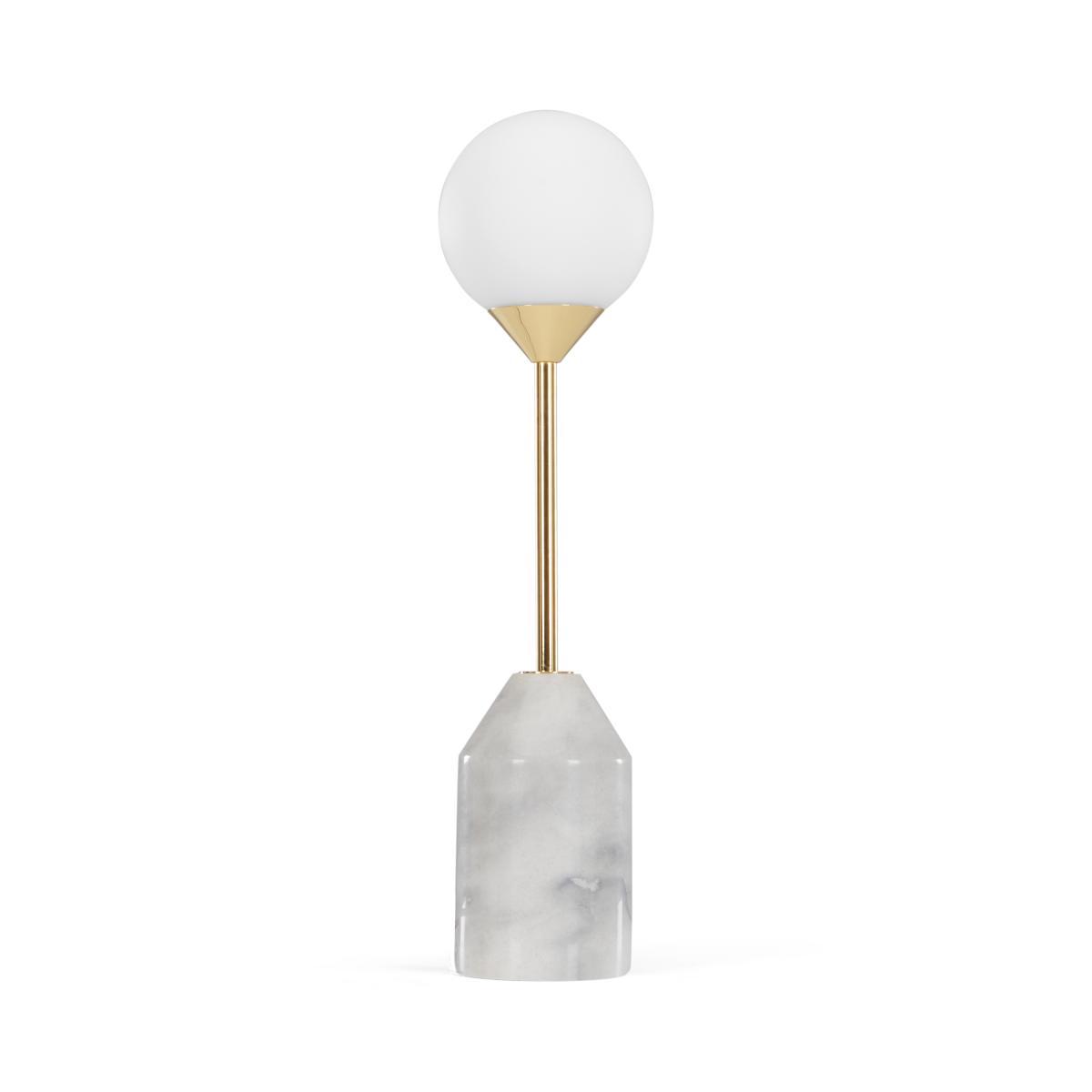 Faye Table Lamp, Brass and Marble  – image 2
