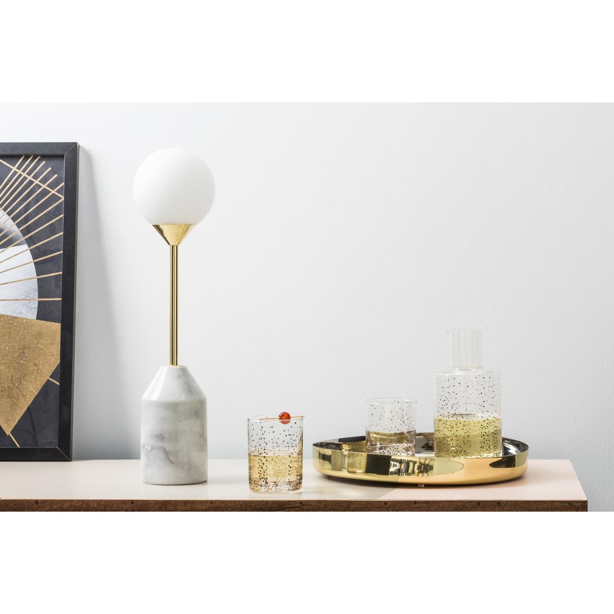Faye Table Lamp, Brass and Marble  – image 4