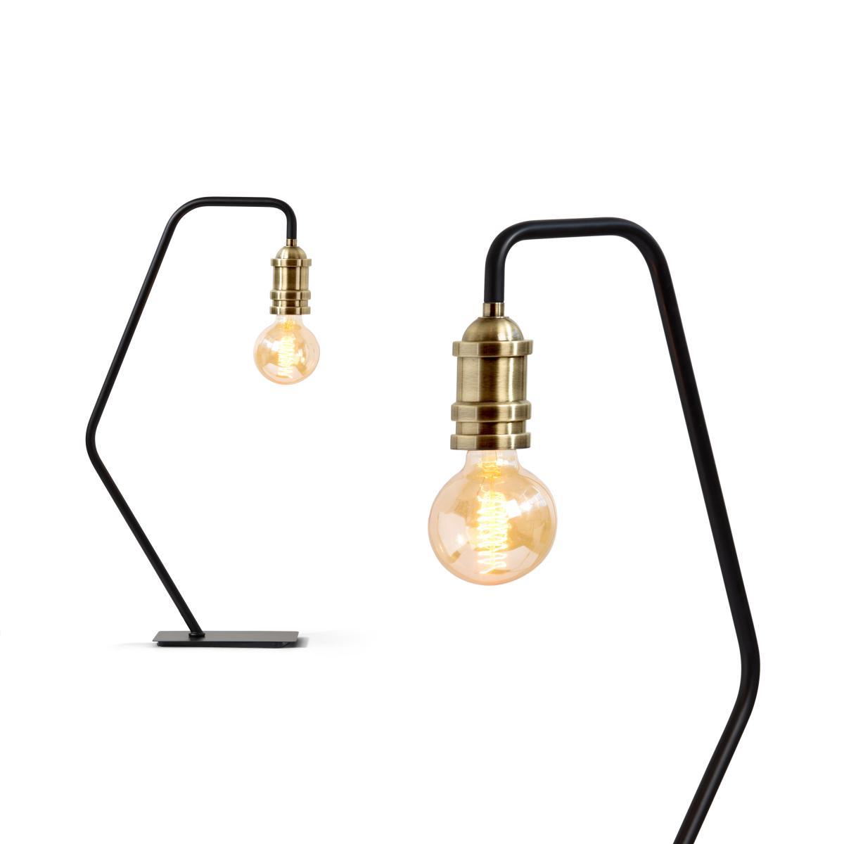 Starkey Table Lamp, Black and Brass – image 2