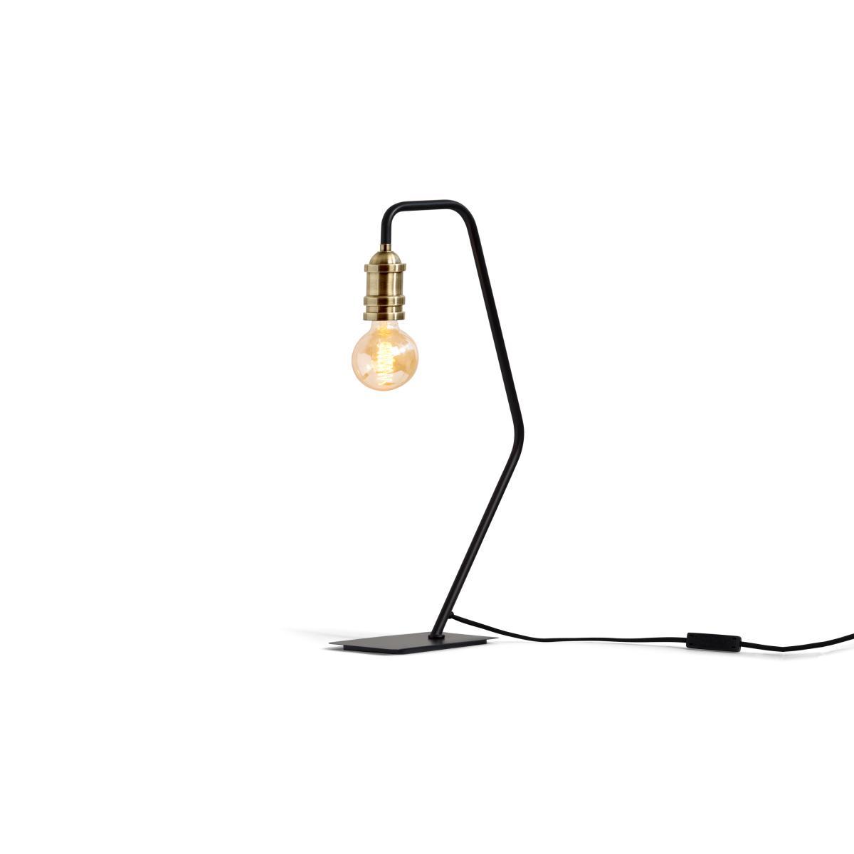 Starkey Table Lamp, Black and Brass – image 3