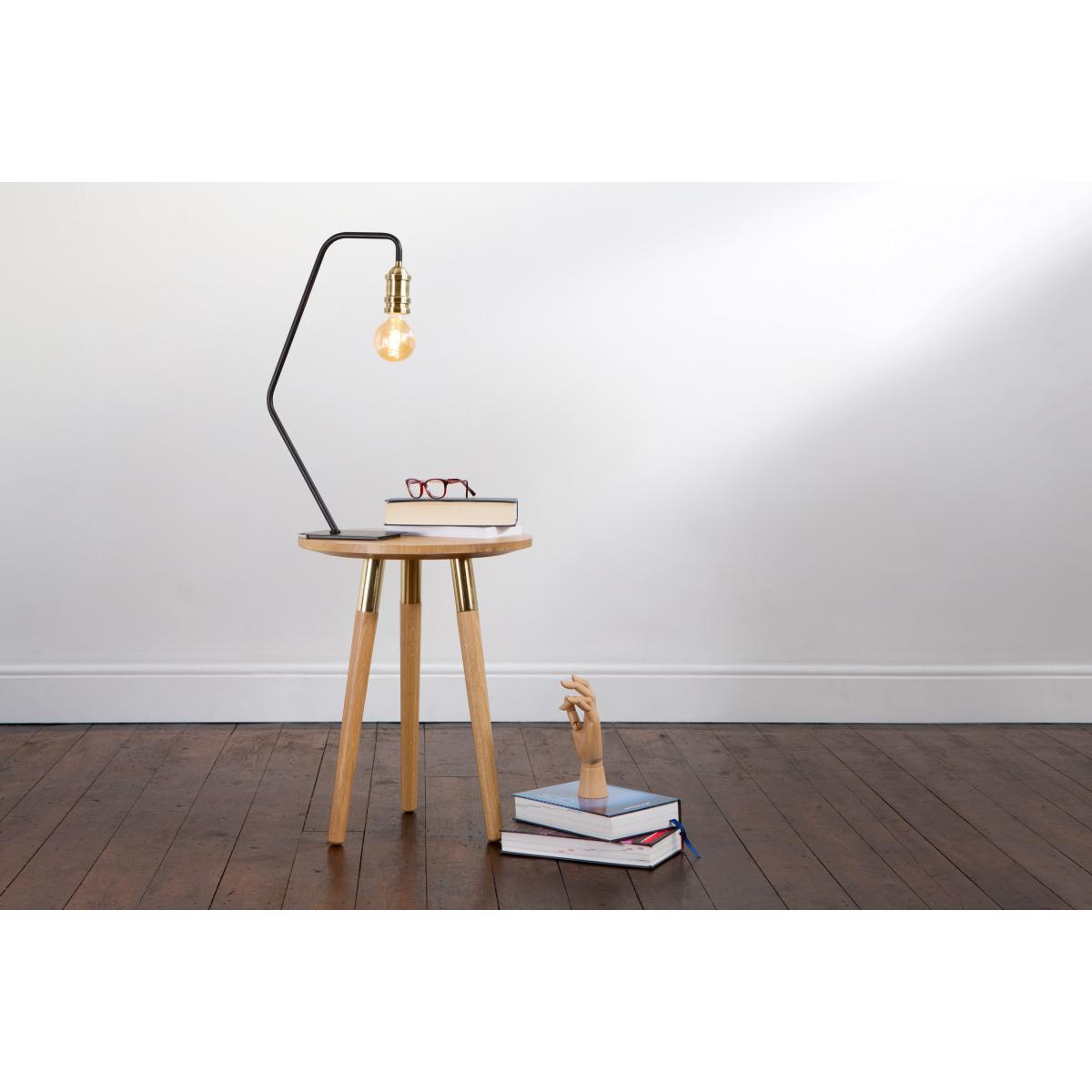 Starkey Table Lamp, Black and Brass – image 4