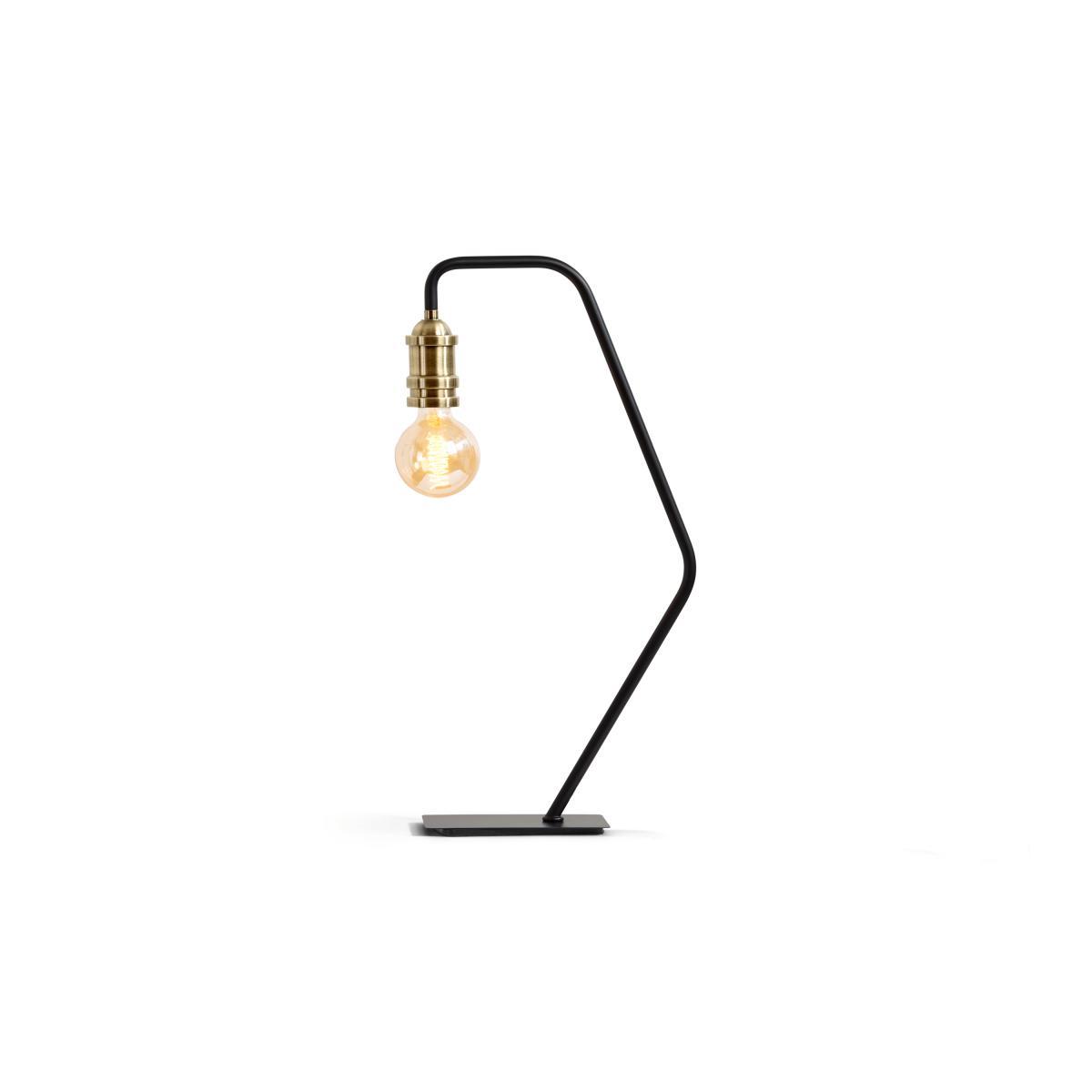 Starkey Table Lamp, Black and Brass – image 6