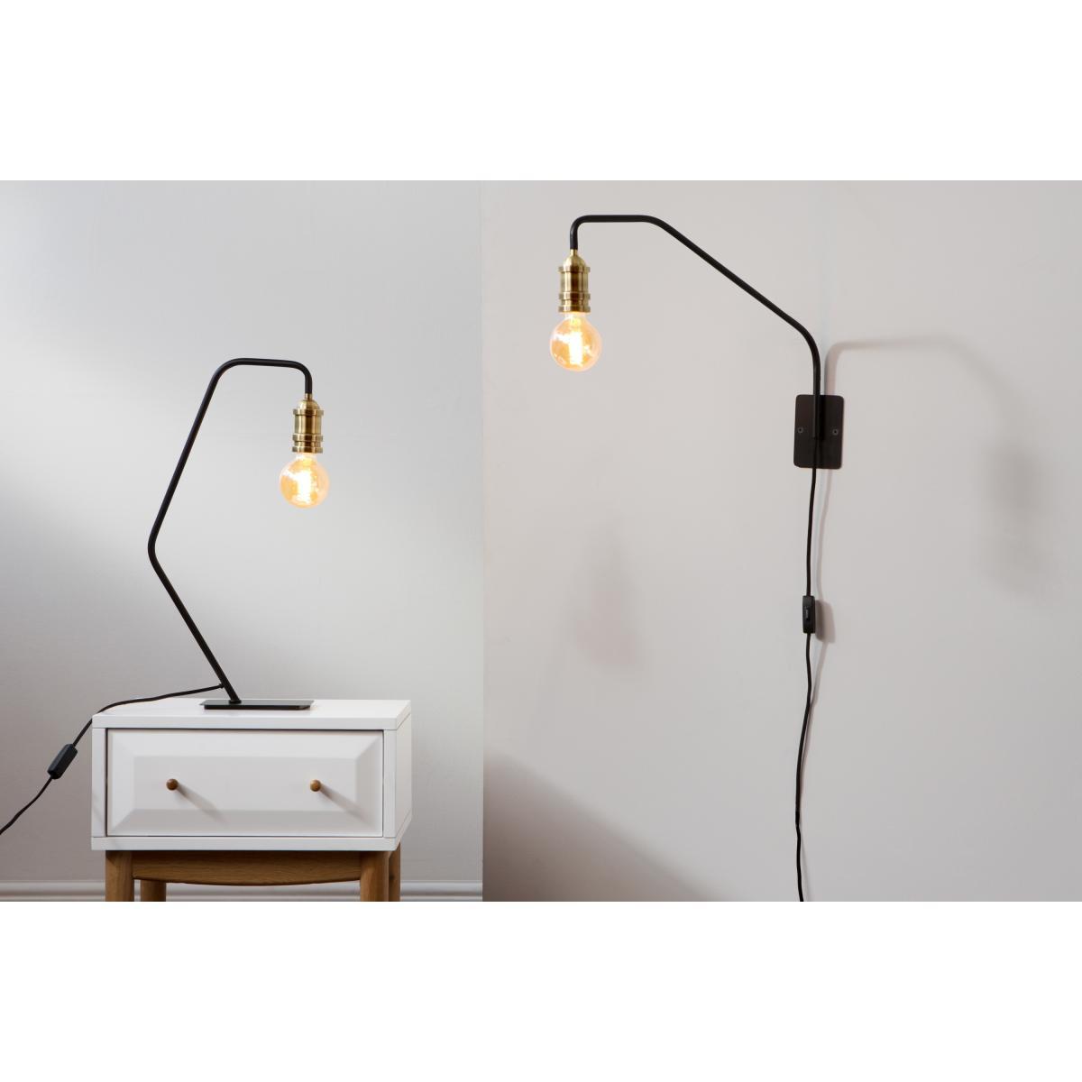 Starkey Table Lamp, Black and Brass – image 8