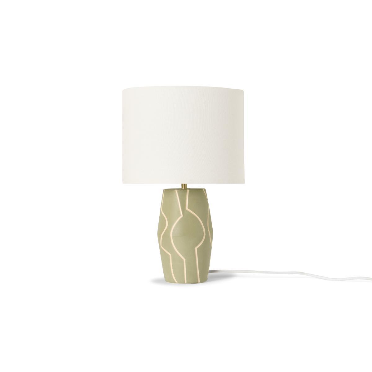 Nuwan Abstract Pattern Table Light, Green – image 2