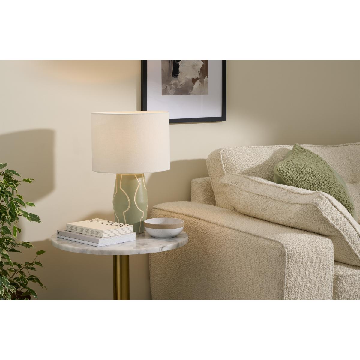 Nuwan Abstract Pattern Table Light, Green – image 3