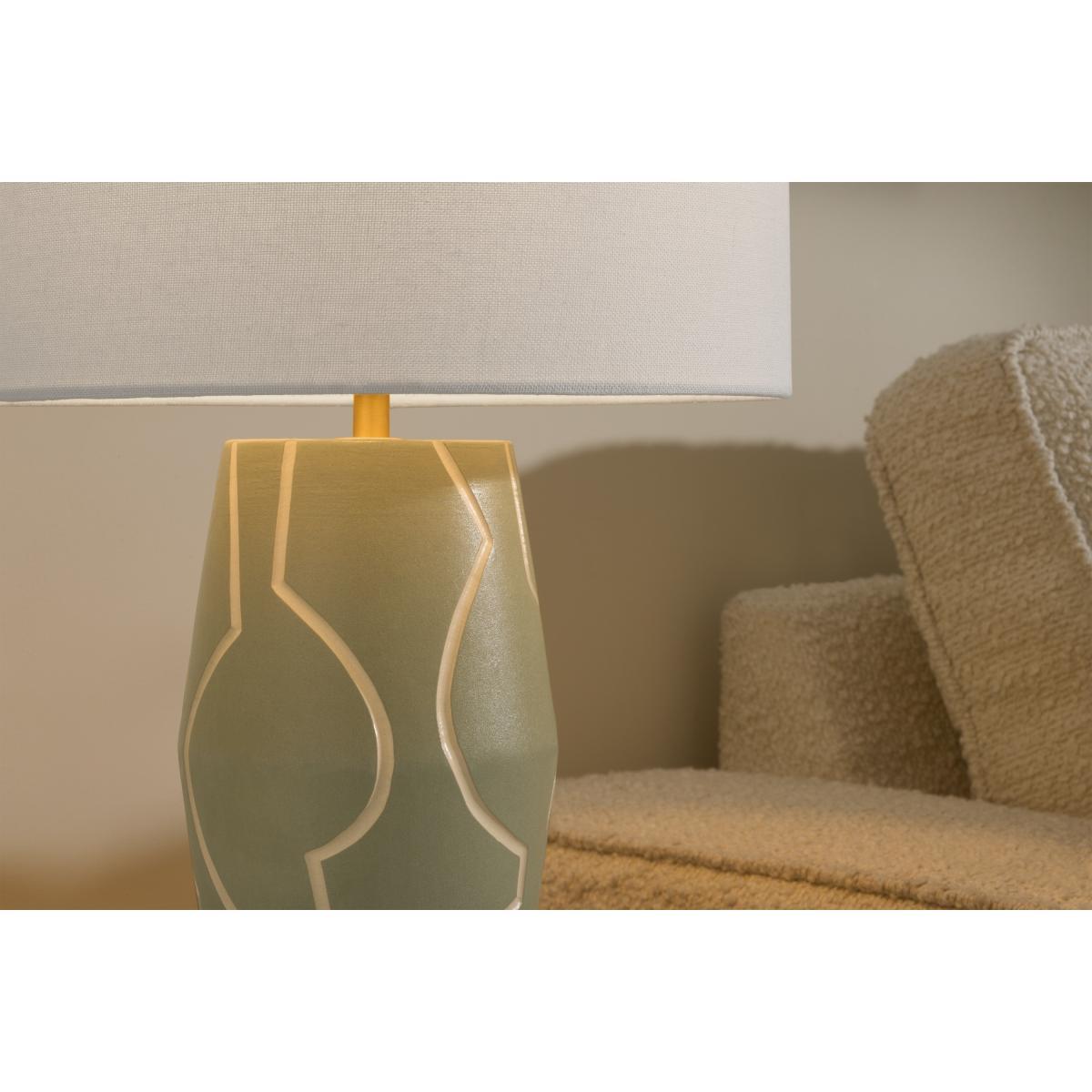 Nuwan Abstract Pattern Table Light, Green – image 4