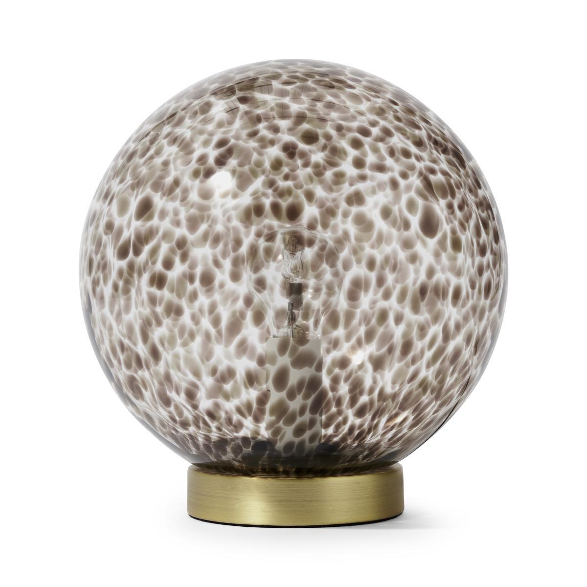 Julia Table Lamp, Tortoiseshell Glass & Brass – image 2