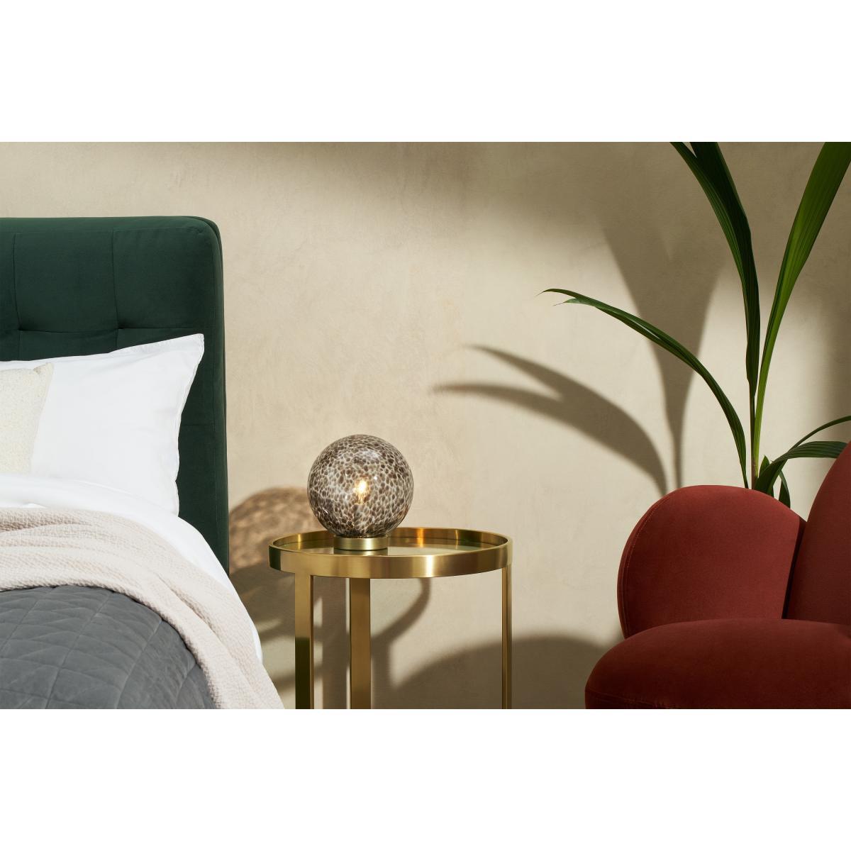 Julia Table Lamp, Tortoiseshell Glass & Brass – image 4