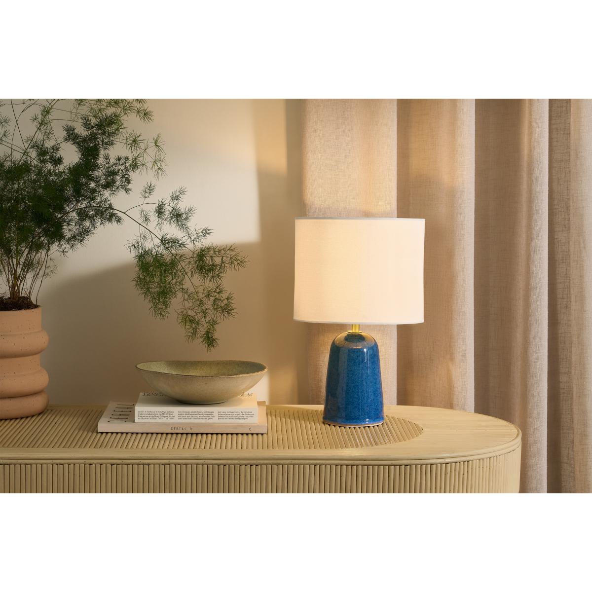Nooby Table Lamp, Blue Reactive Glaze Ceramic – image 4