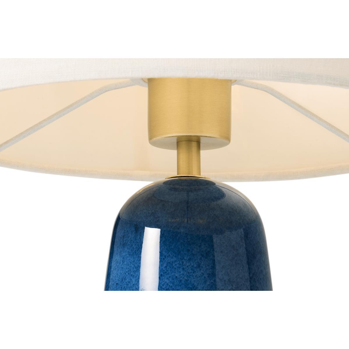 Nooby Table Lamp, Blue Reactive Glaze Ceramic – image 6