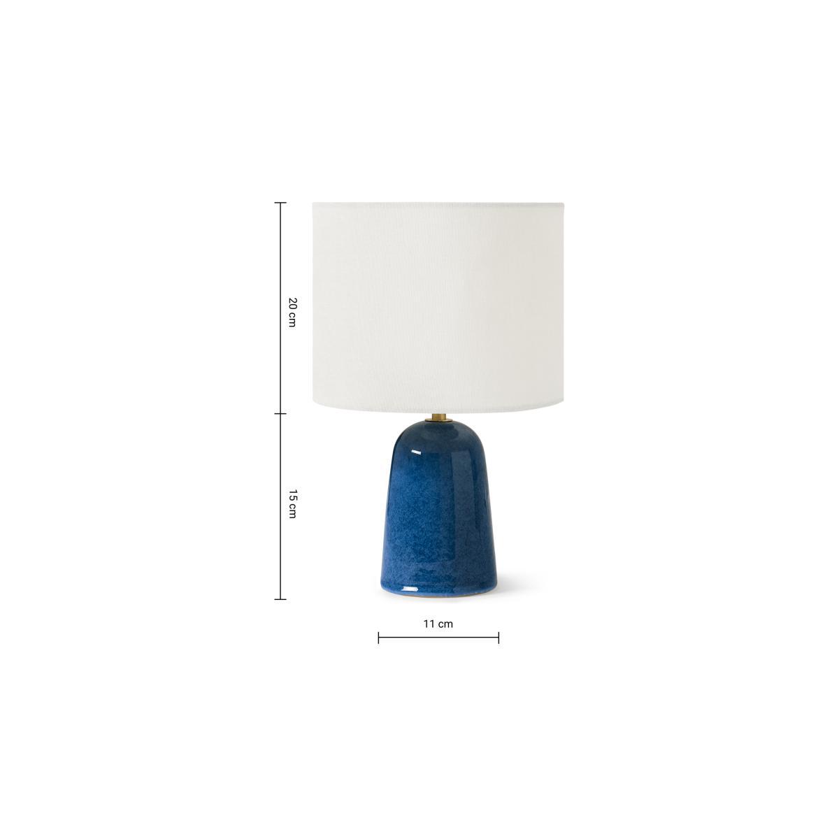 Nooby Table Lamp, Blue Reactive Glaze Ceramic – image 9