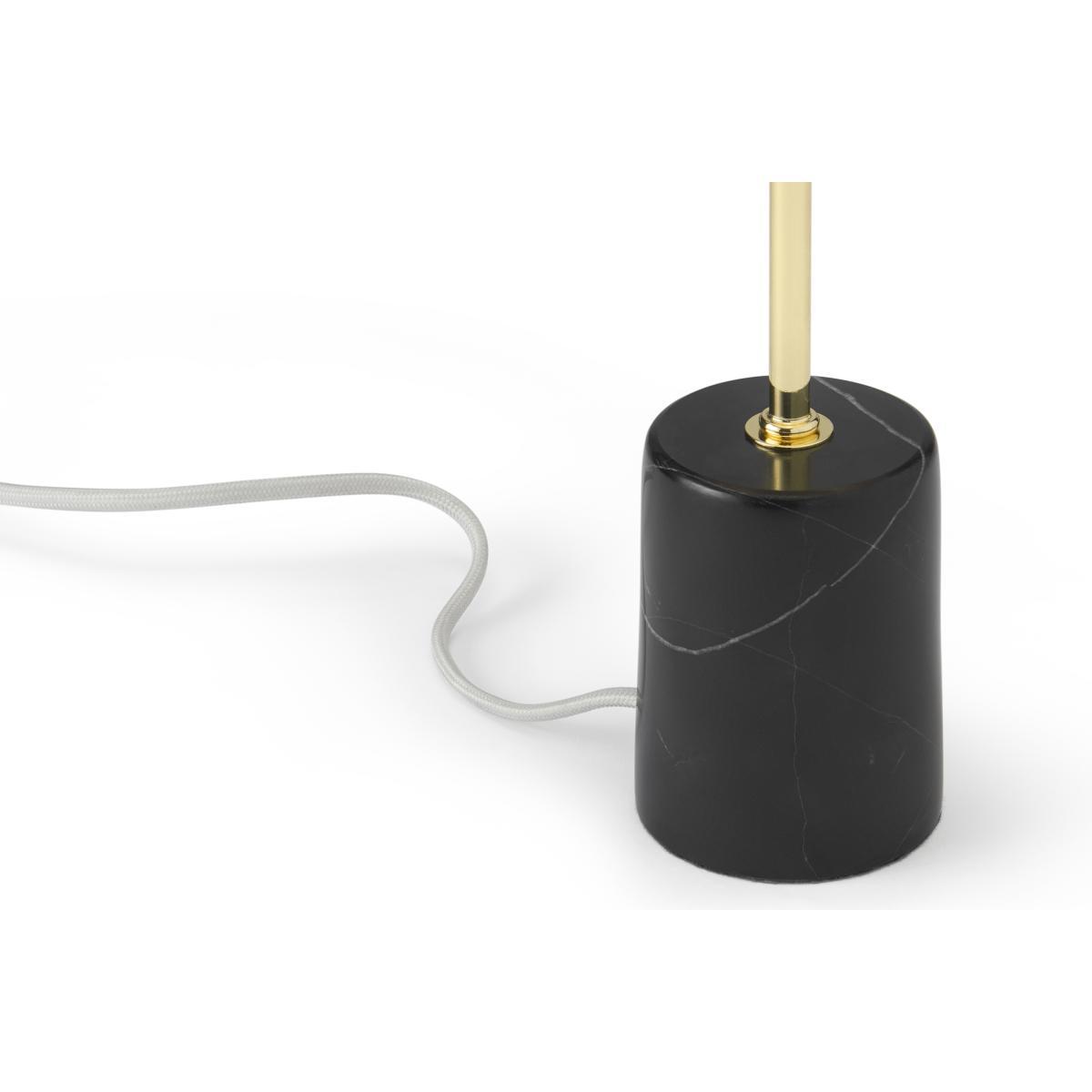 Rita Bedside Table Lamp, Black Marble & Brass – image 5