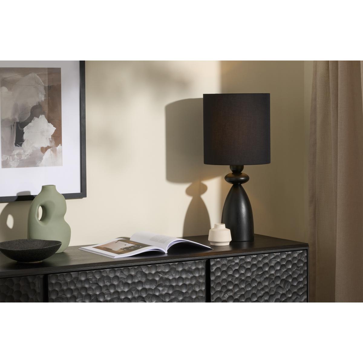 Leiba Table Lamp, Black Wood – image 4