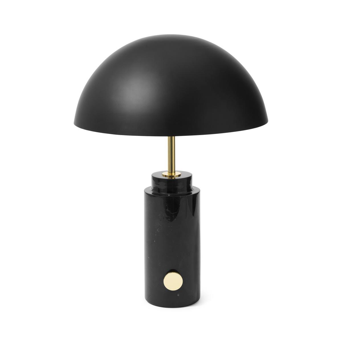 Adalyn Table Lamp, Black Marble & Brass – image 2