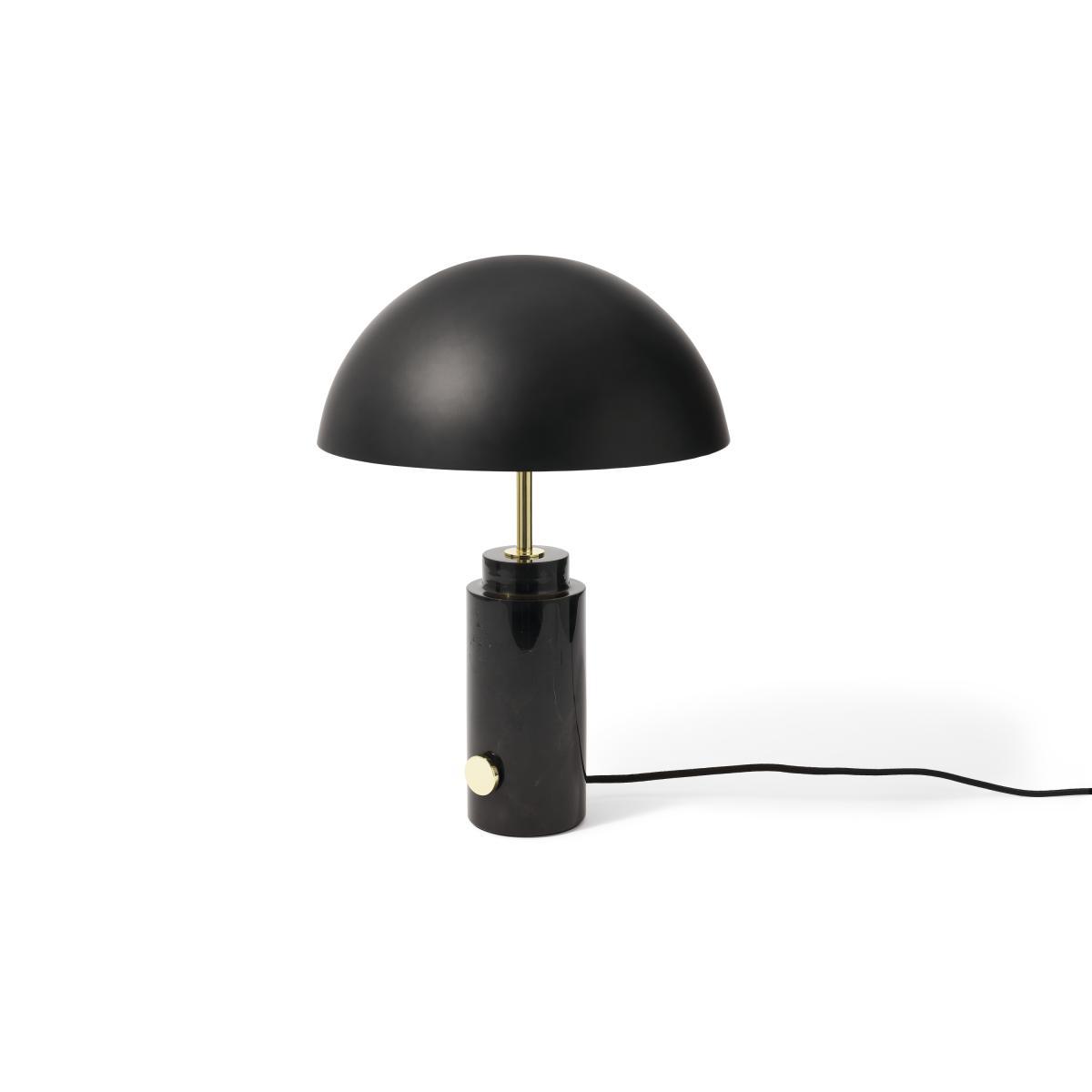 Adalyn Table Lamp, Black Marble & Brass – image 3