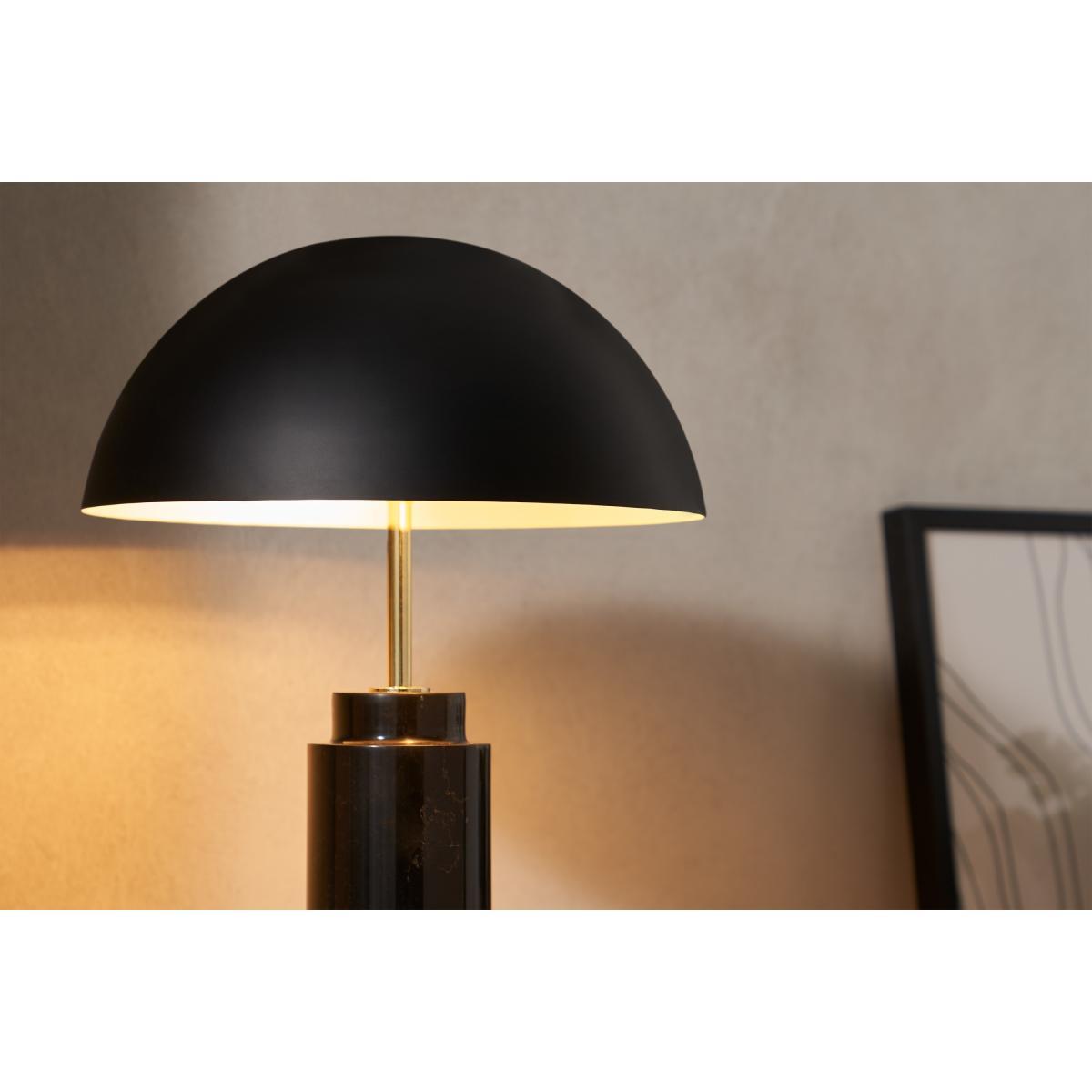 Adalyn Table Lamp, Black Marble & Brass – image 5