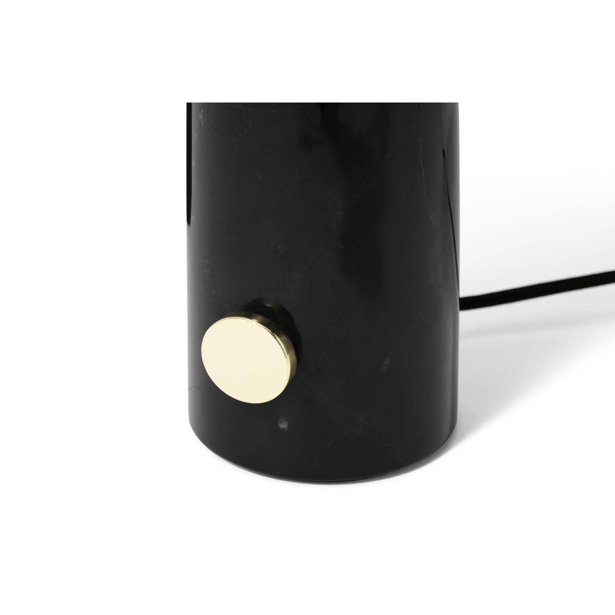 Adalyn Table Lamp, Black Marble & Brass – image 7
