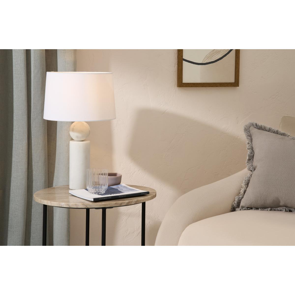 Cosima Table Lamp, Black & White Marble – image 3