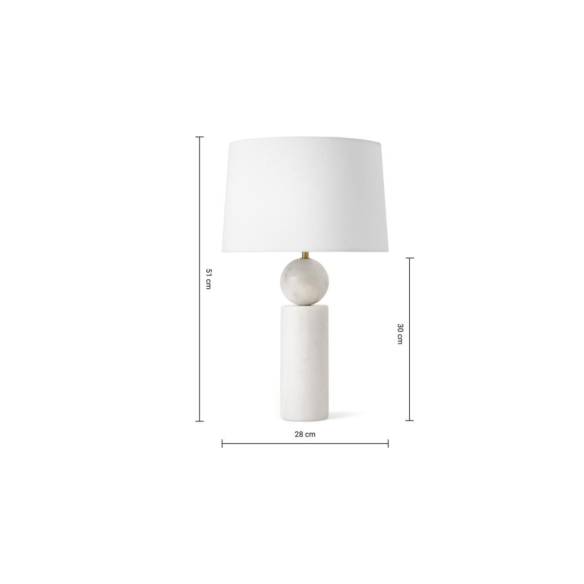 Cosima Table Lamp, Black & White Marble – image 8