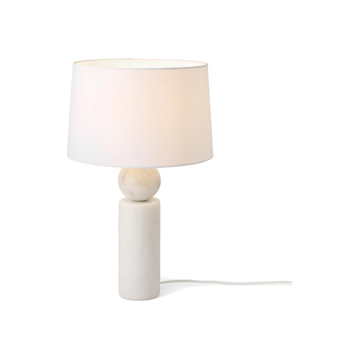 Cosima Table Lamp, Black & White Marble – image 1