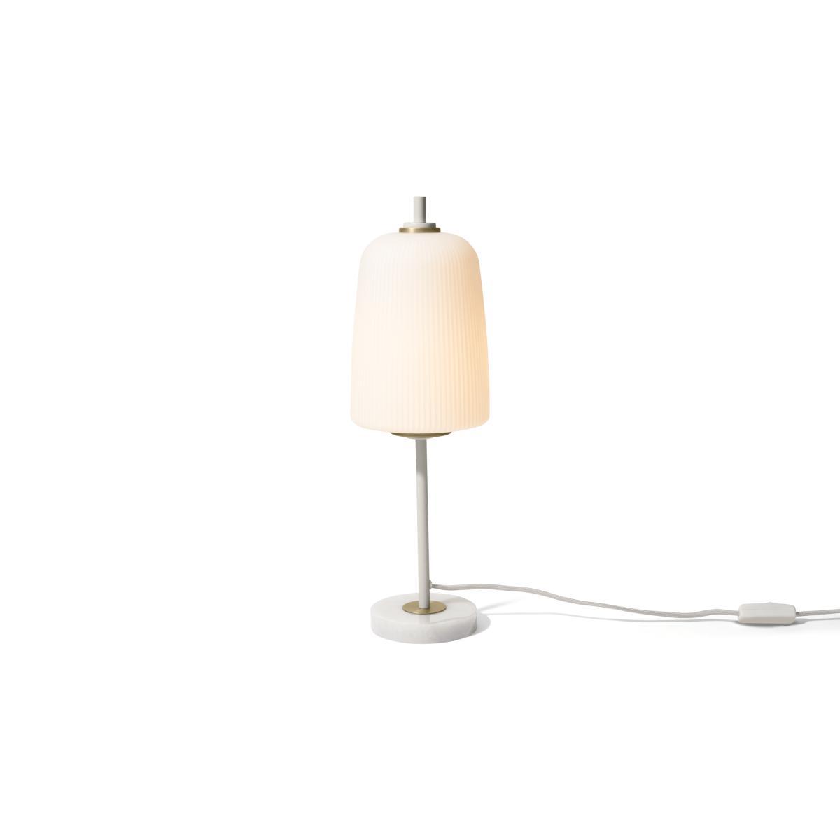 Ayala Table Lamp, Muted Grey & Brushed Brass – image 2