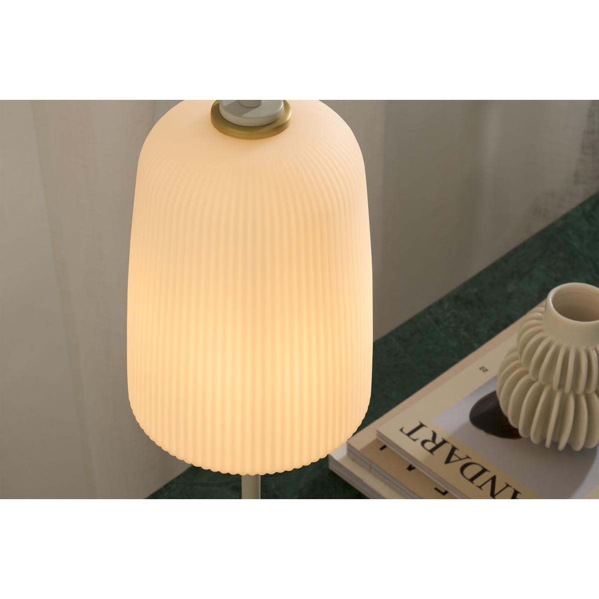Ayala Table Lamp, Muted Grey & Brushed Brass – image 4