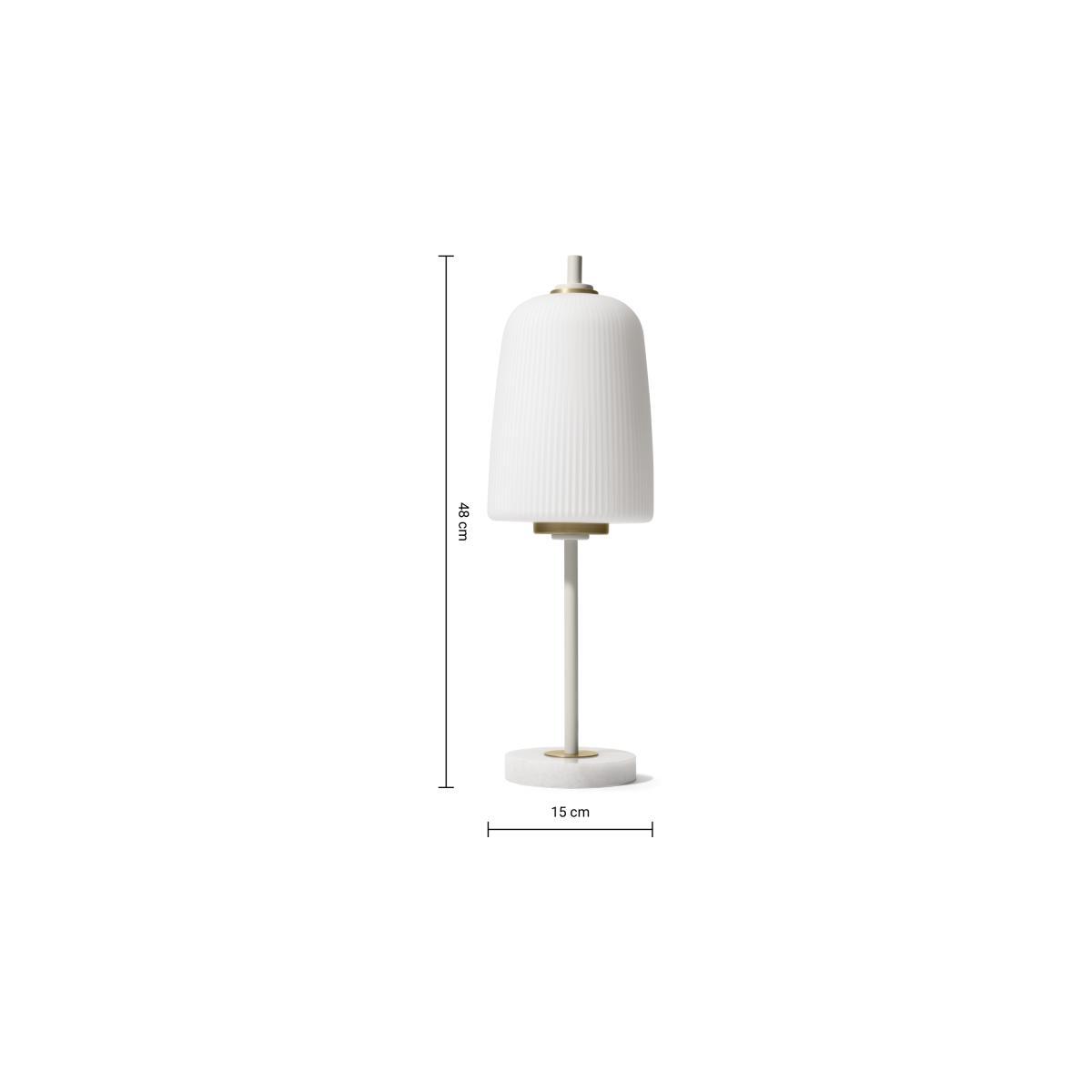 Ayala Table Lamp, Muted Grey & Brushed Brass – image 8