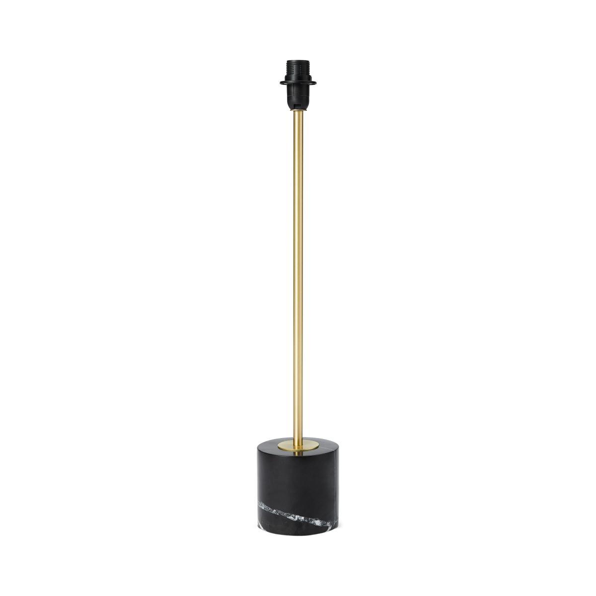 Qasim Table Lamp Base, Brushed Brass & Black Marble – image 2