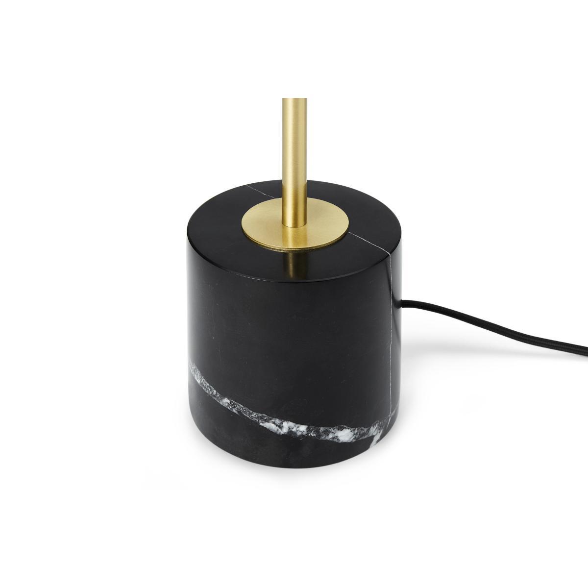 Qasim Table Lamp Base, Brushed Brass & Black Marble – image 6
