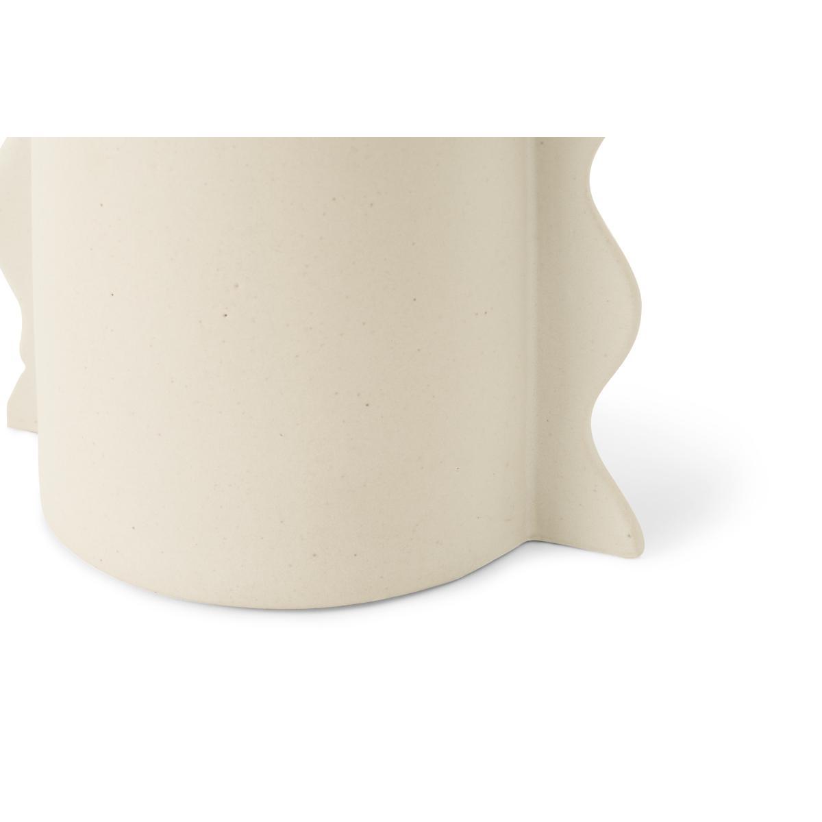 2LG Table Lamp, Off-White Glaze Ceramic & Textured Fabric Shade – image 7