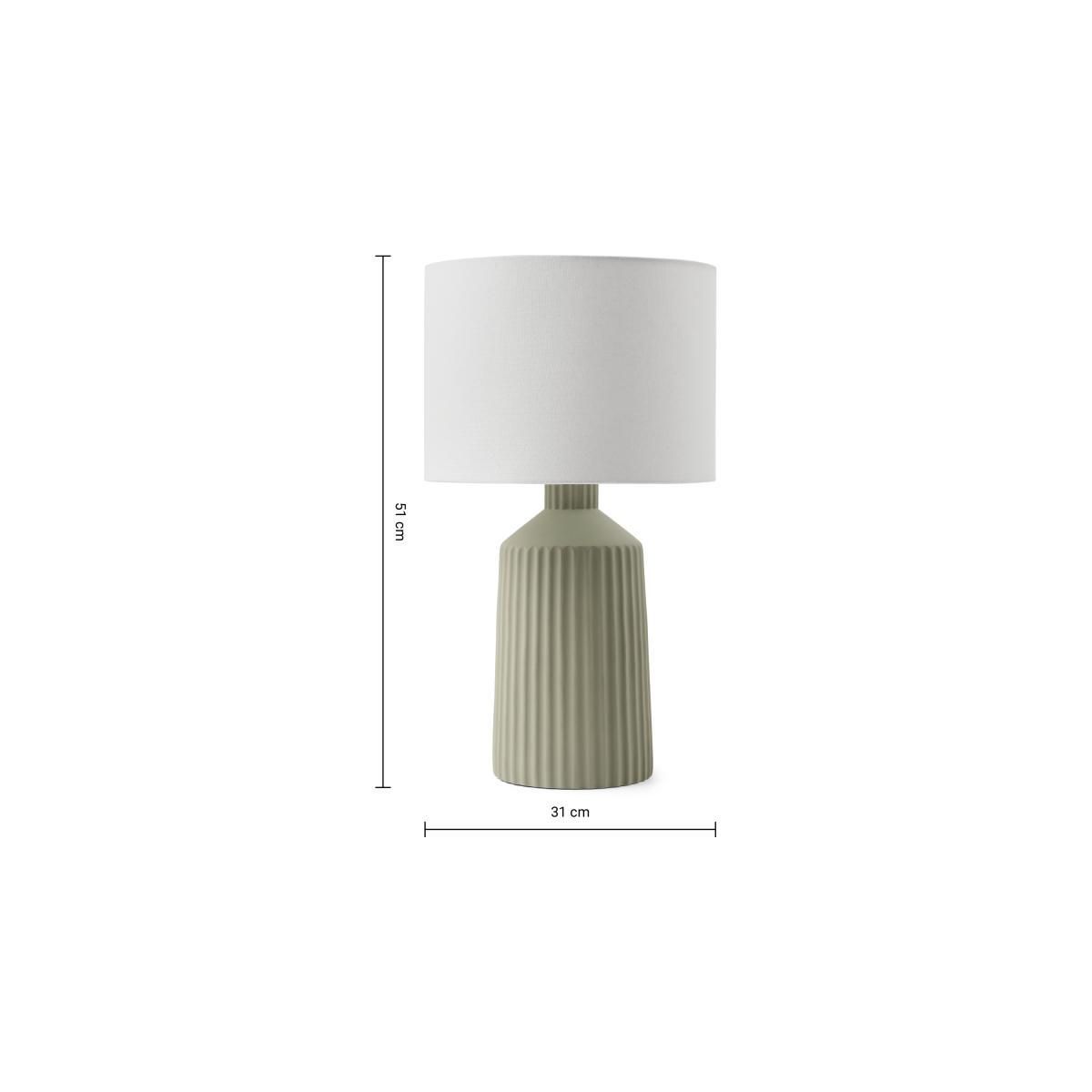 Kae Table Lamp, Tall, Sage – image 9