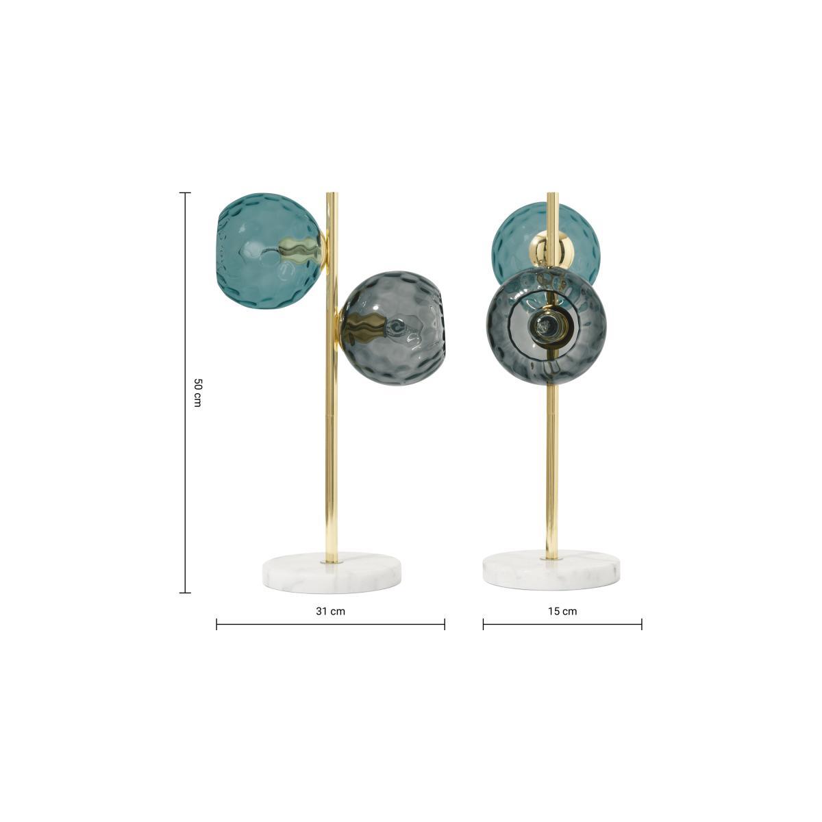 Ilaria Table Light, Glass & Brass – image 9