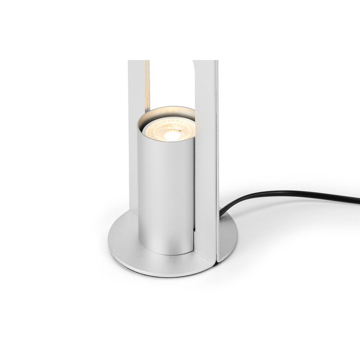 Flora Table Lamp, Anodized Silver – image 4