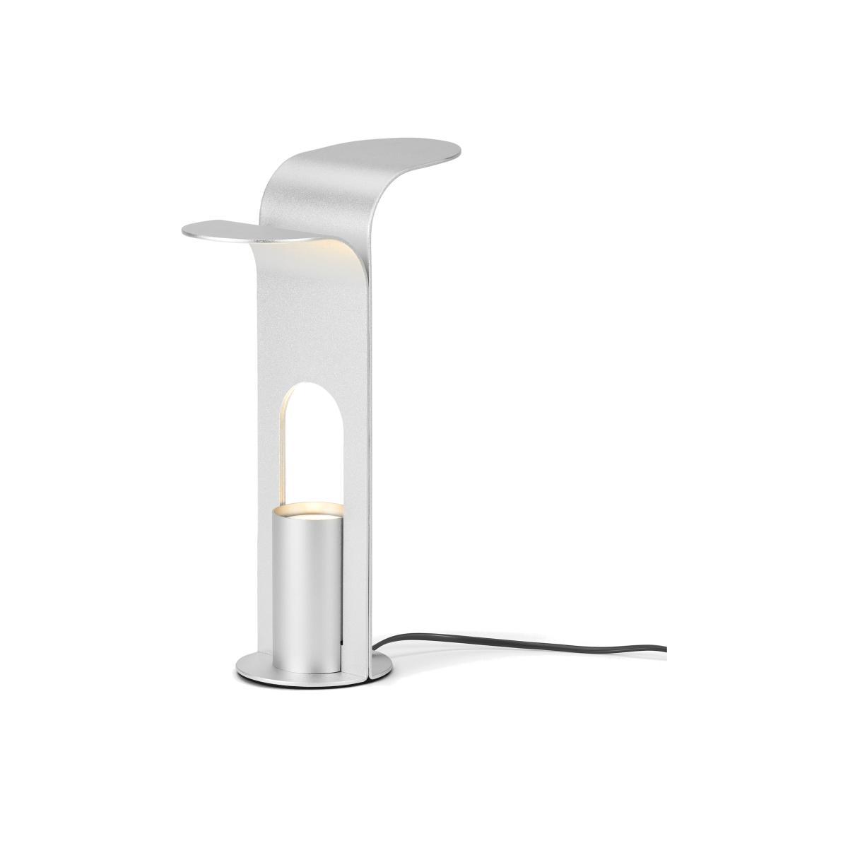 Flora Table Lamp, Anodized Silver – image 1