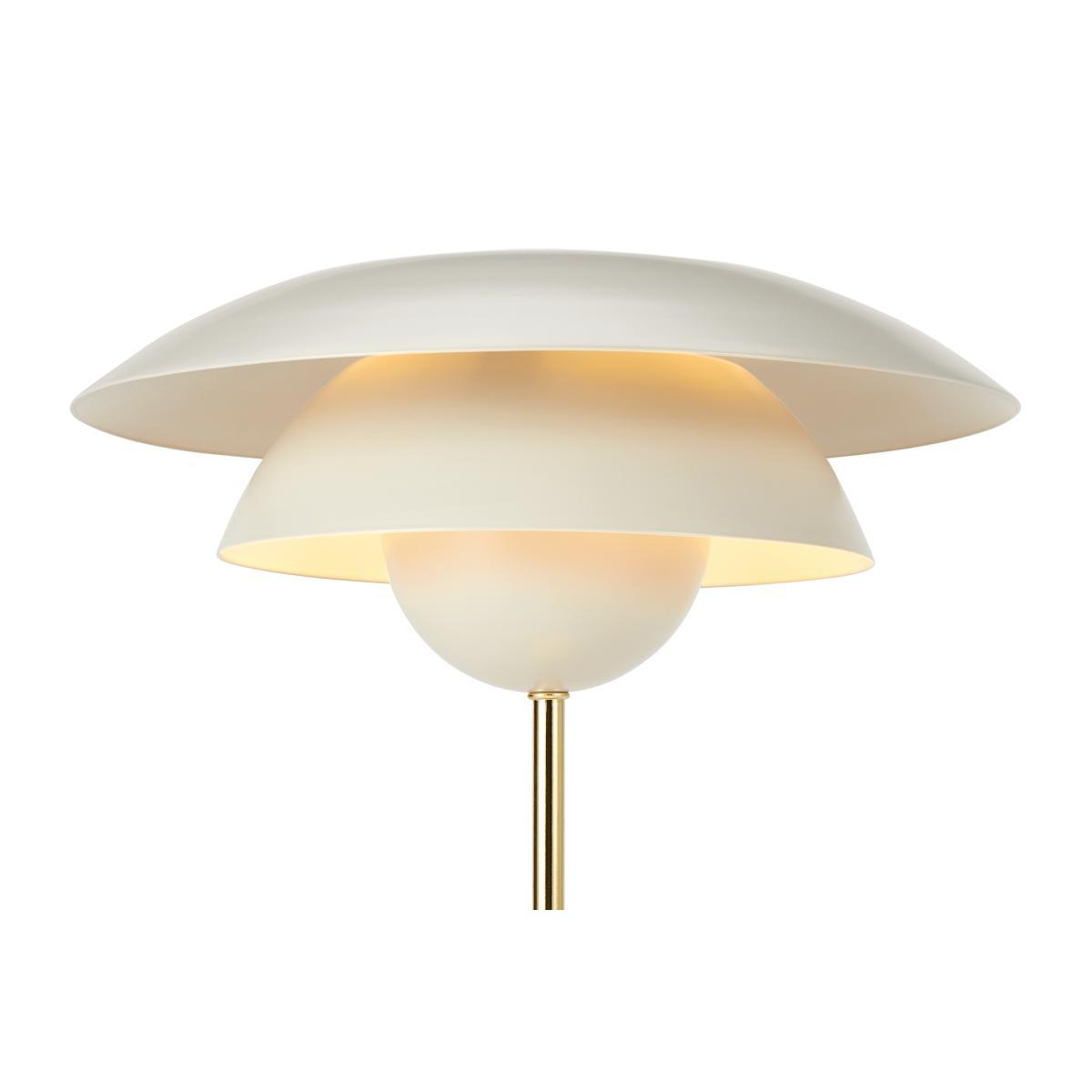 Brunswick Layered Metal Table Lamp, Warm Grey and Brass – image 7