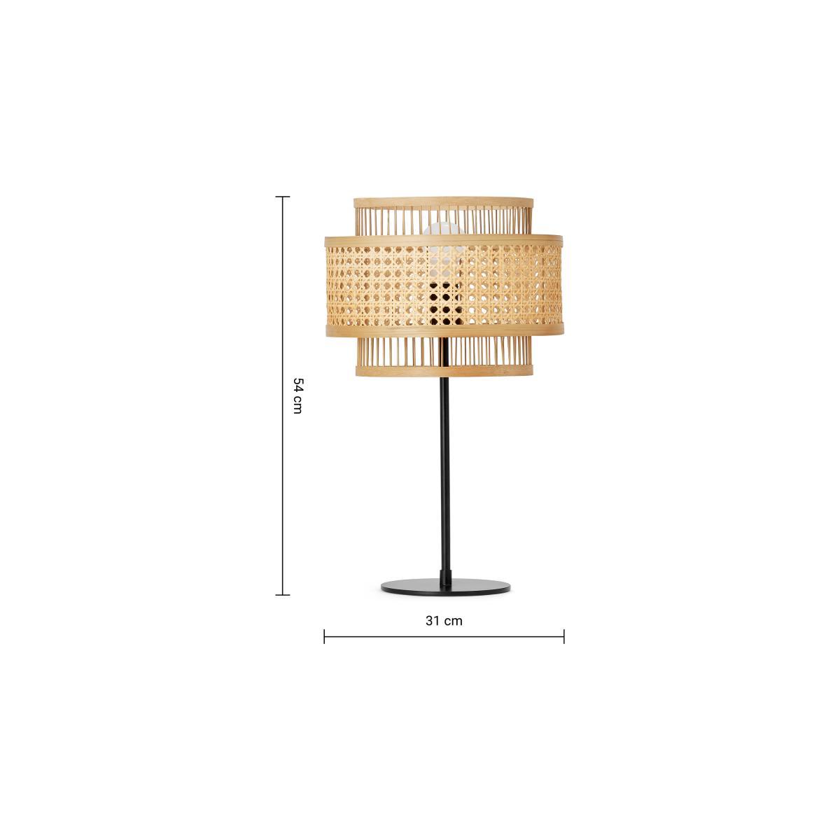 Yen Table Lamp, Natural Cane – image 8