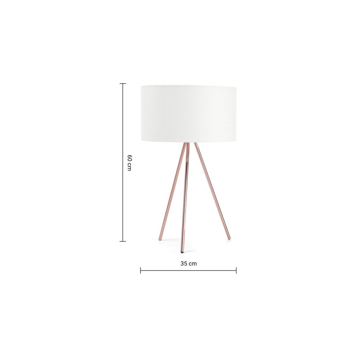 Frances Tripod Table Lamp, Copper – image 9