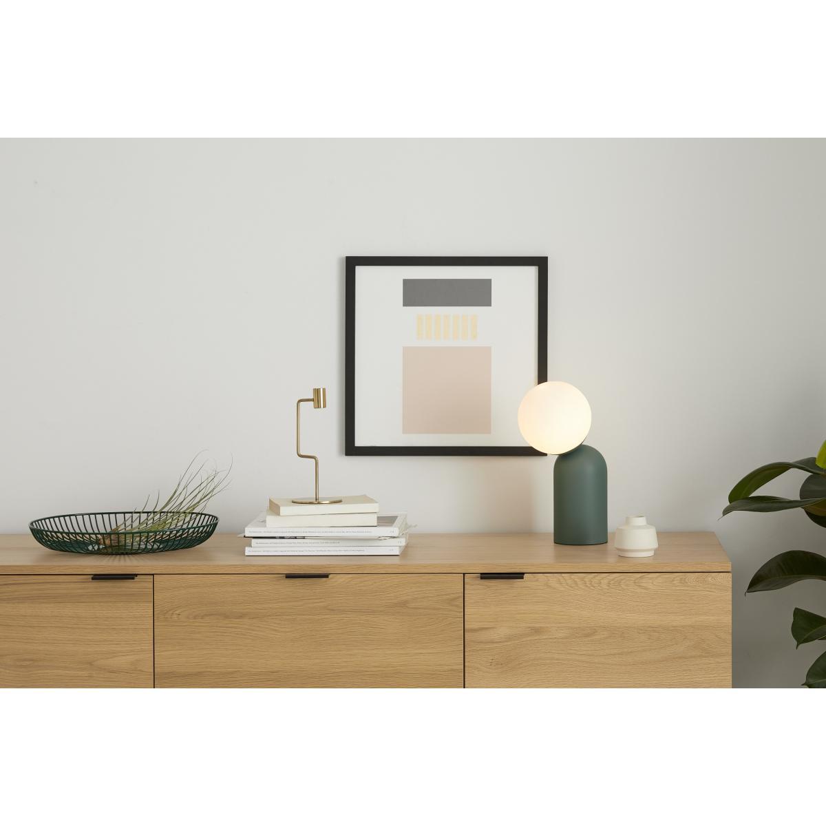 Vetro Table Lamp, Peacock Green and Opal Glass – image 4