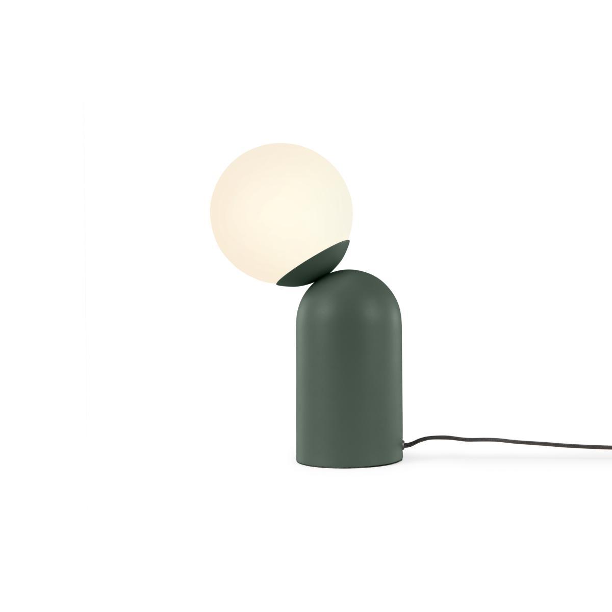 Vetro Table Lamp, Peacock Green and Opal Glass – image 6