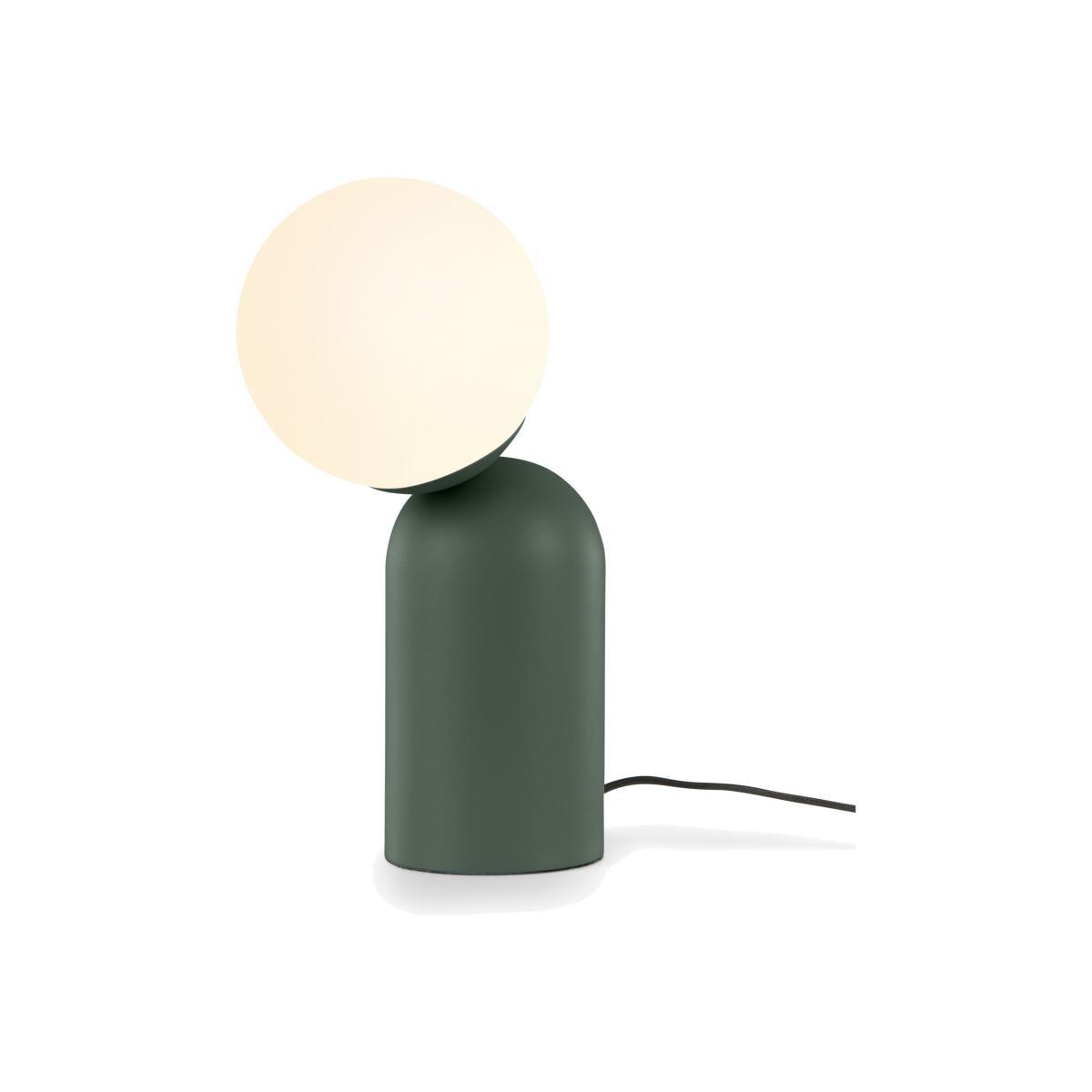 Vetro Table Lamp, Peacock Green and Opal Glass – image 1